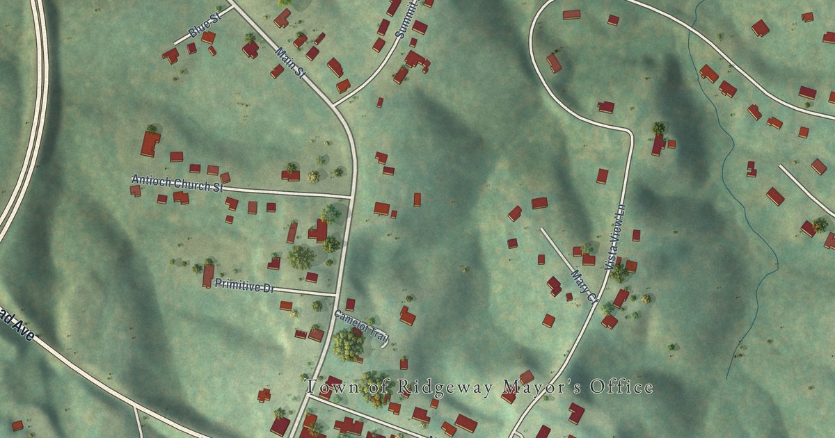 Map of Ridgeway, Virginia in 2026
