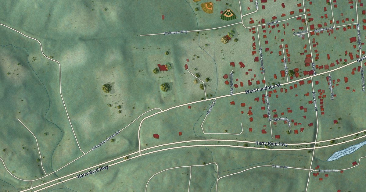 Map of Round Hill, Virginia in 2026