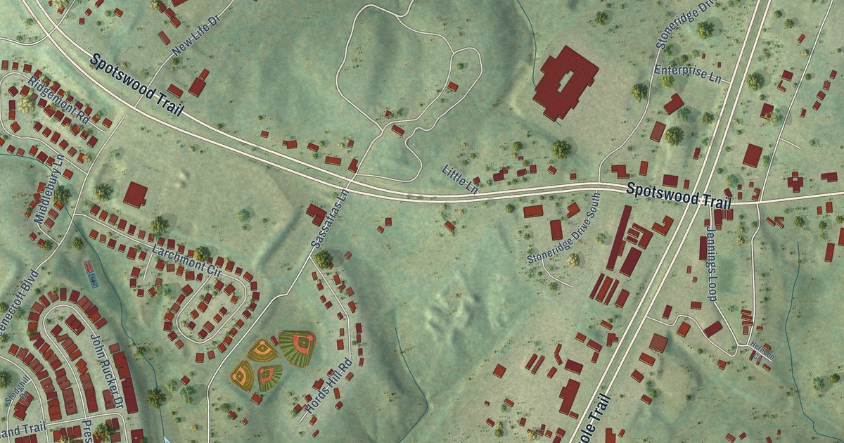 Map of Ruckersville, Virginia in 2026