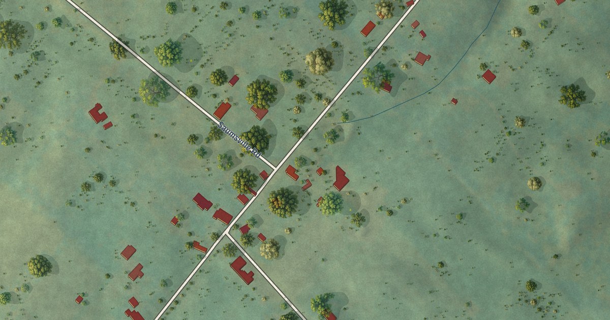 Map of Saumsville, Virginia in 2026