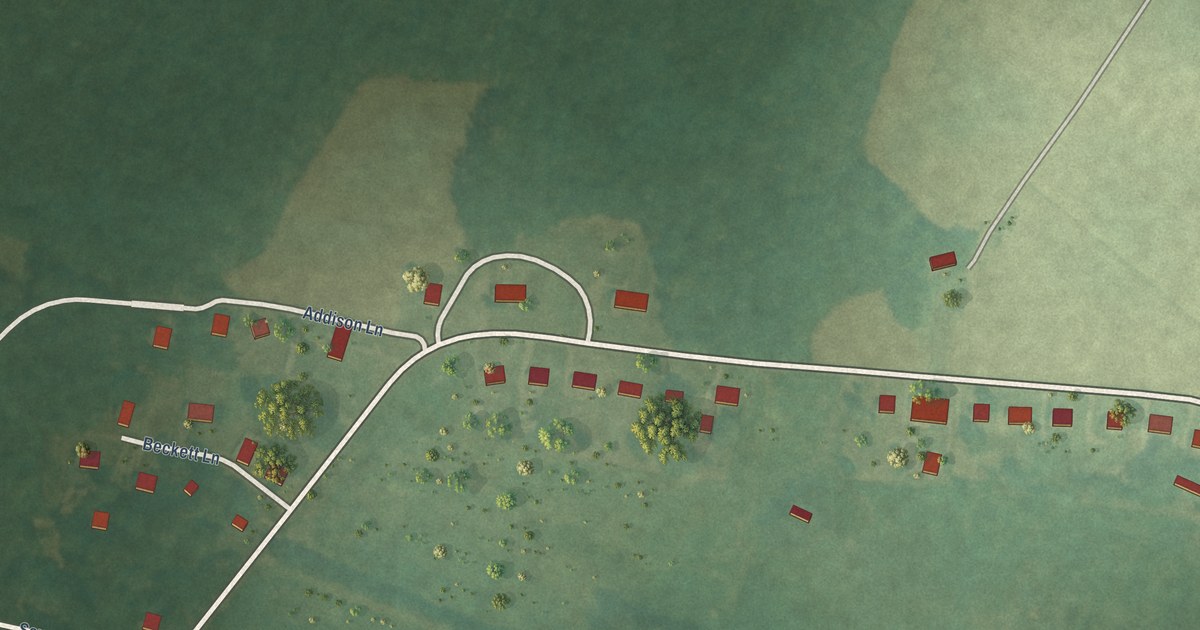 Detailed Map of Savage Town, Virginia