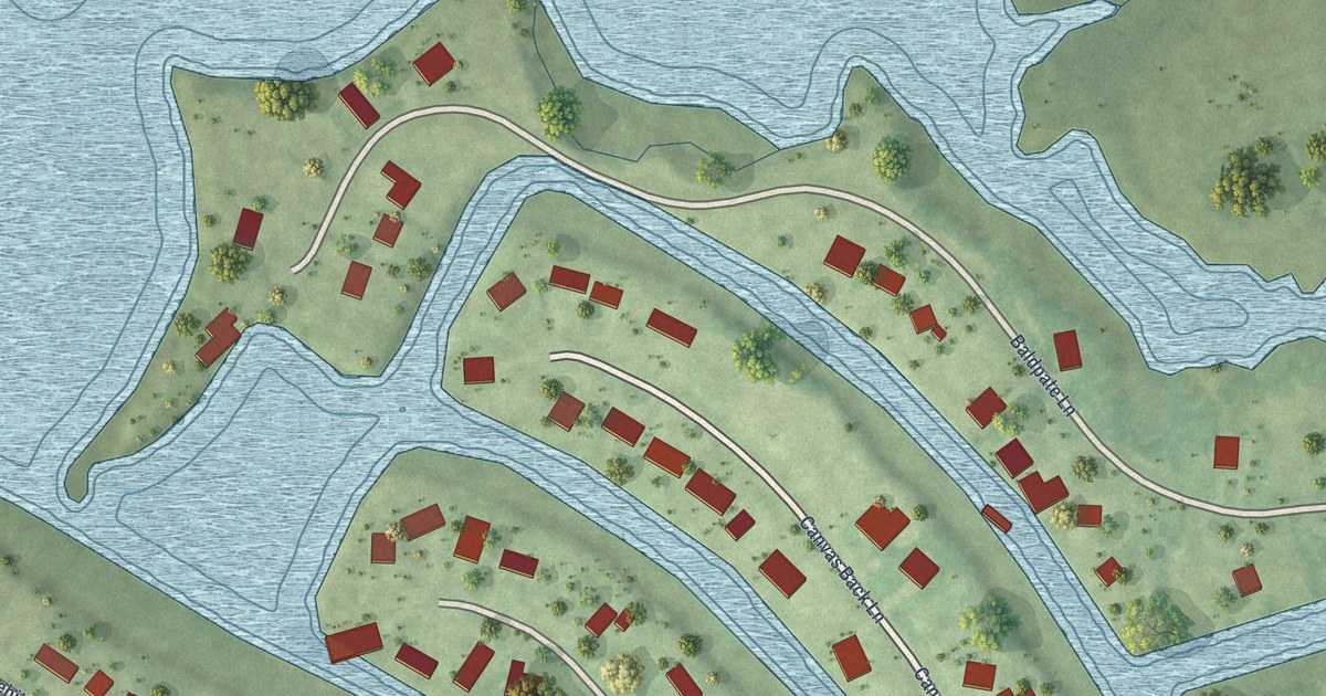 Map of Schooner Bay, Virginia in 2026
