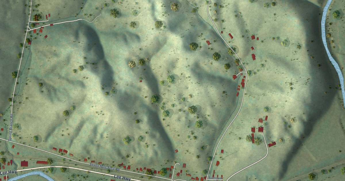 Map of Seven Mile Ford, Virginia in 2026