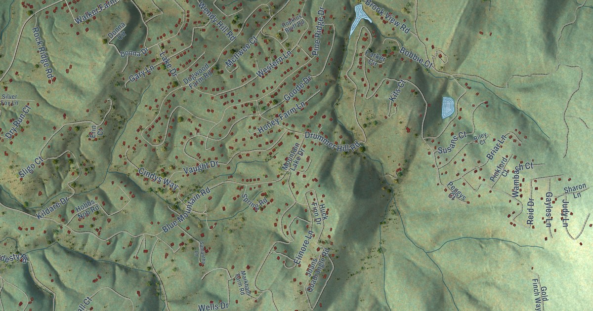 Map of Shenandoah Farms, Virginia in 2026