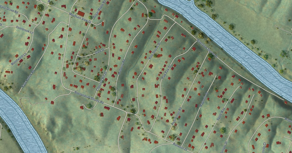 Map of Shenandoah Shores, Virginia in 2026