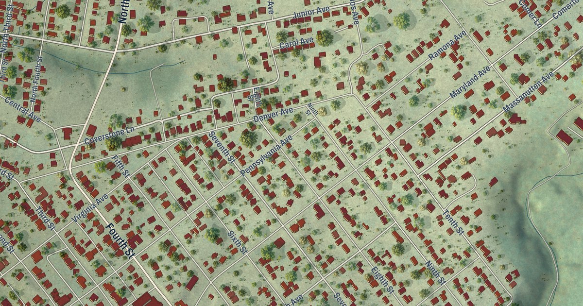 Map of Shenandoah, Virginia in 2026