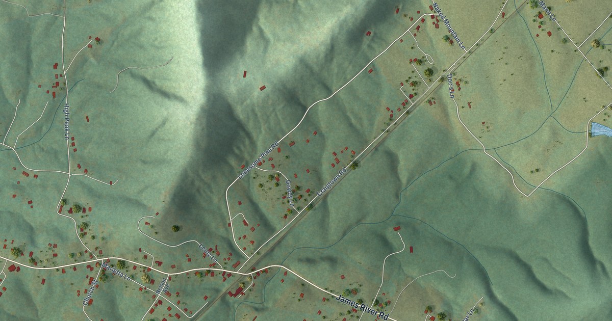 Map of Shipman, Virginia in 2026