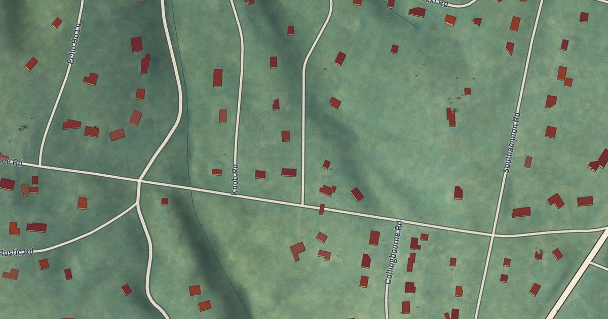 Detailed Map of Southampton, Virginia