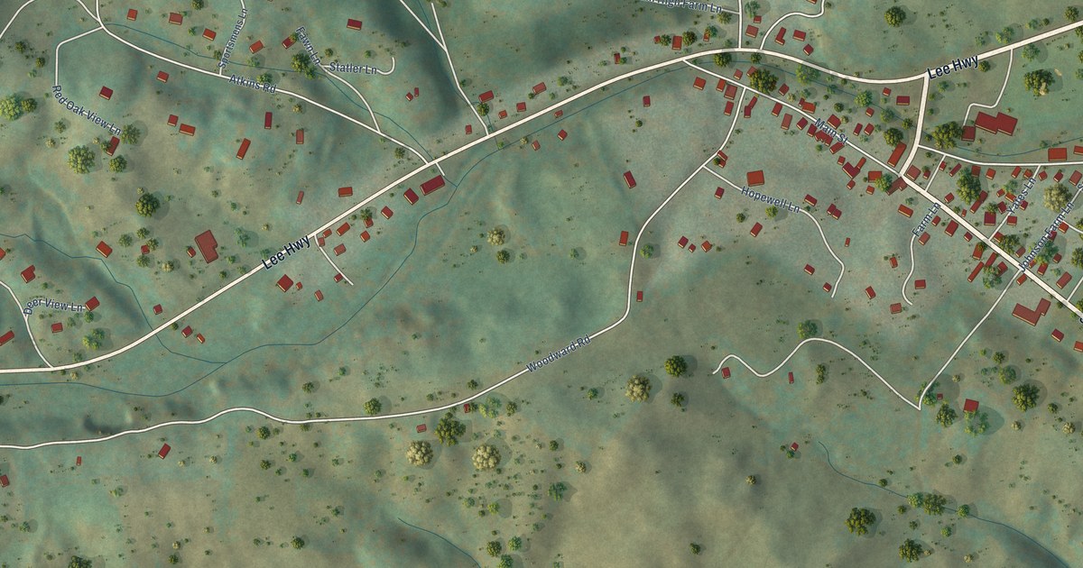 Map of Sperryville, Virginia in 2026