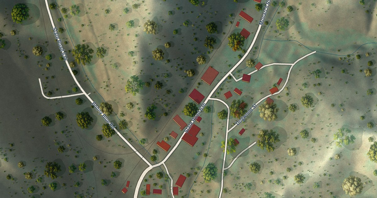 Map of St. Charles, Virginia in 2026