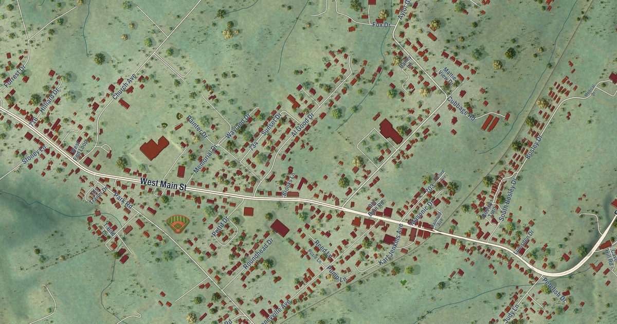 Map of Stanley, Virginia in 2026