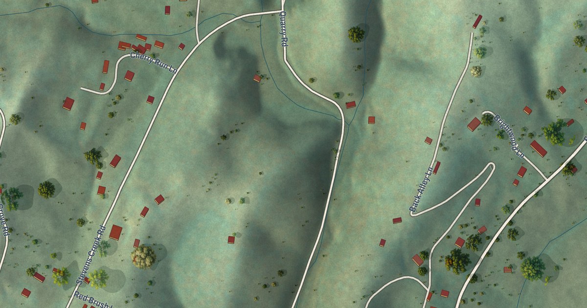 Map of Stevens Creek, Virginia in 2026