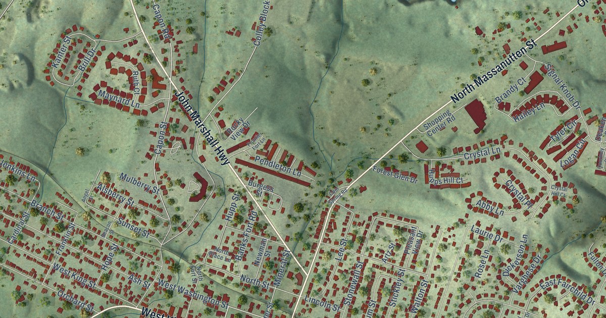 Map of Strasburg, Virginia in 2026