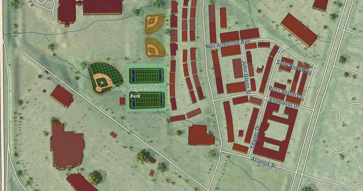 Map of Sully Square, Virginia in 2026
