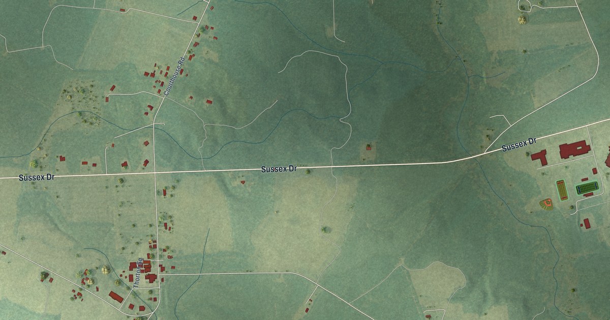 Map of Sussex, Virginia in 2026