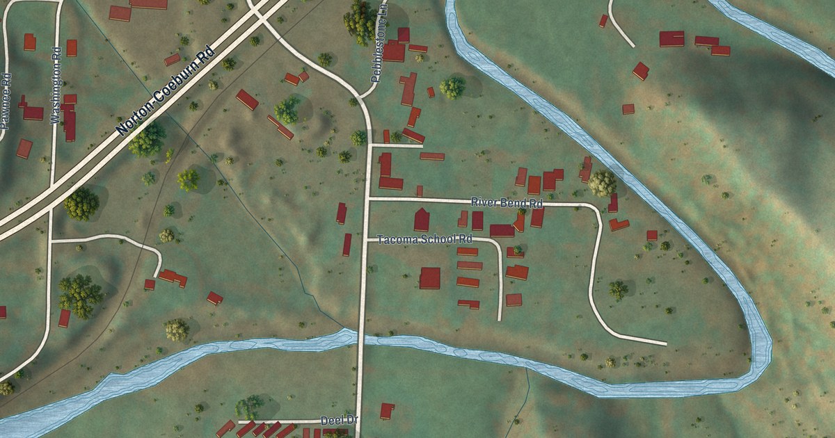 Map of Tacoma, Virginia in 2026