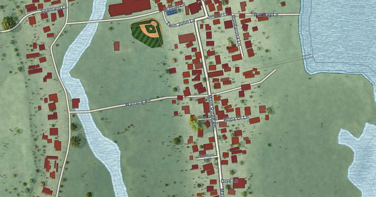 Map of Tangier, Virginia in 2026