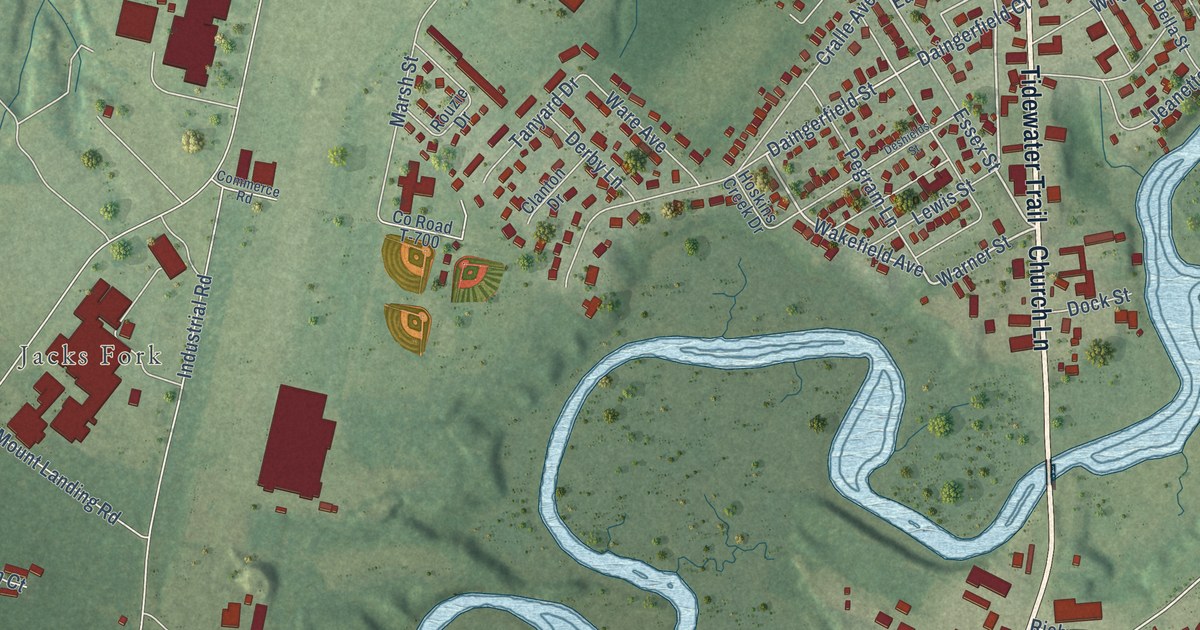 Map of Tappahannock, Virginia in 2026