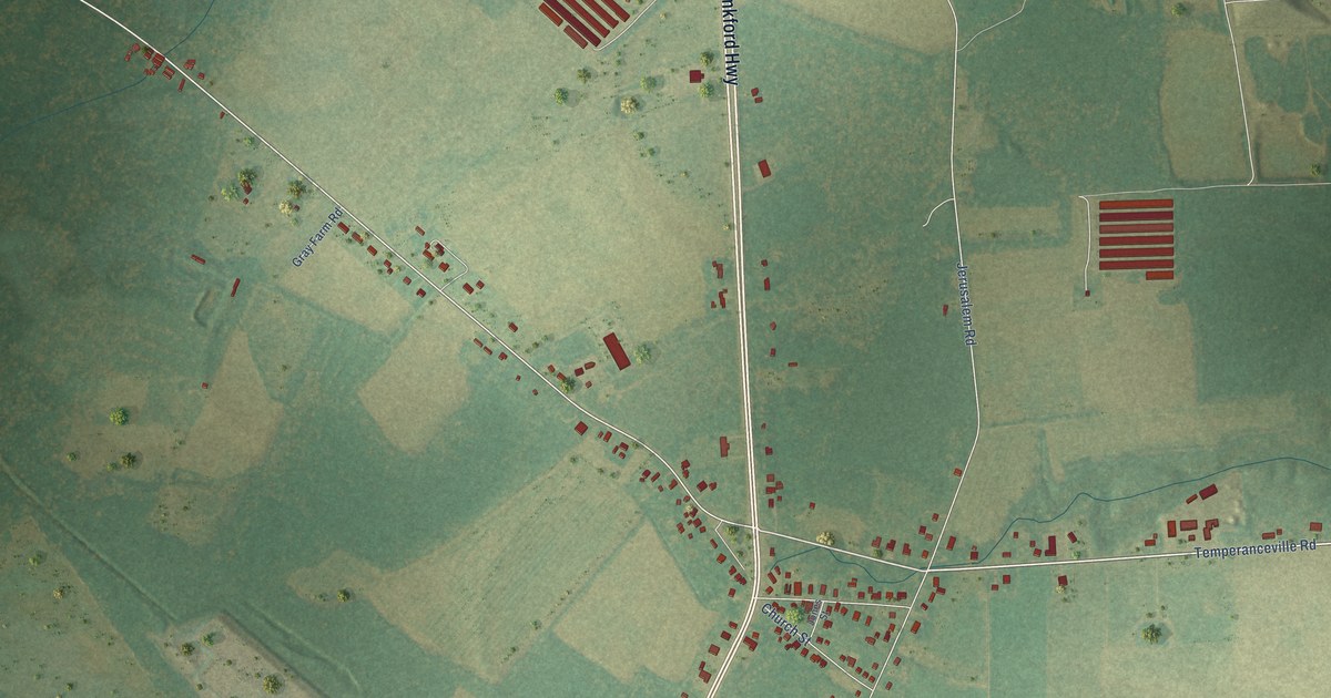 Map of Temperanceville, Virginia in 2026