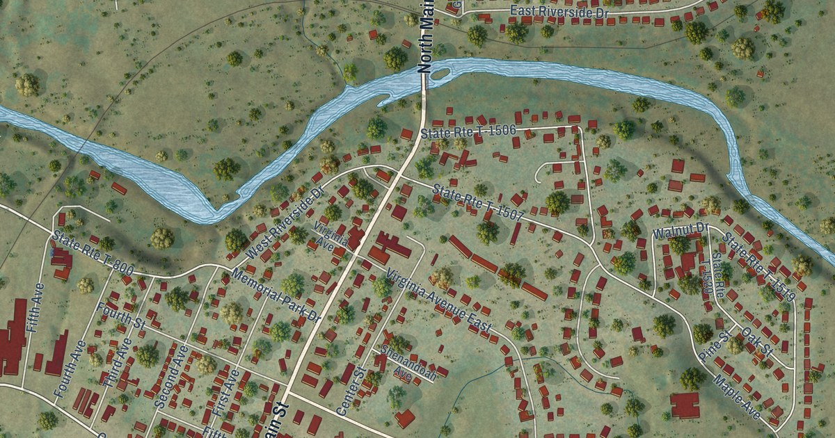 Map of Timberville, Virginia in 2026