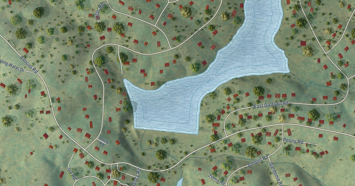 Map of Twin Lakes, Virginia in 2026