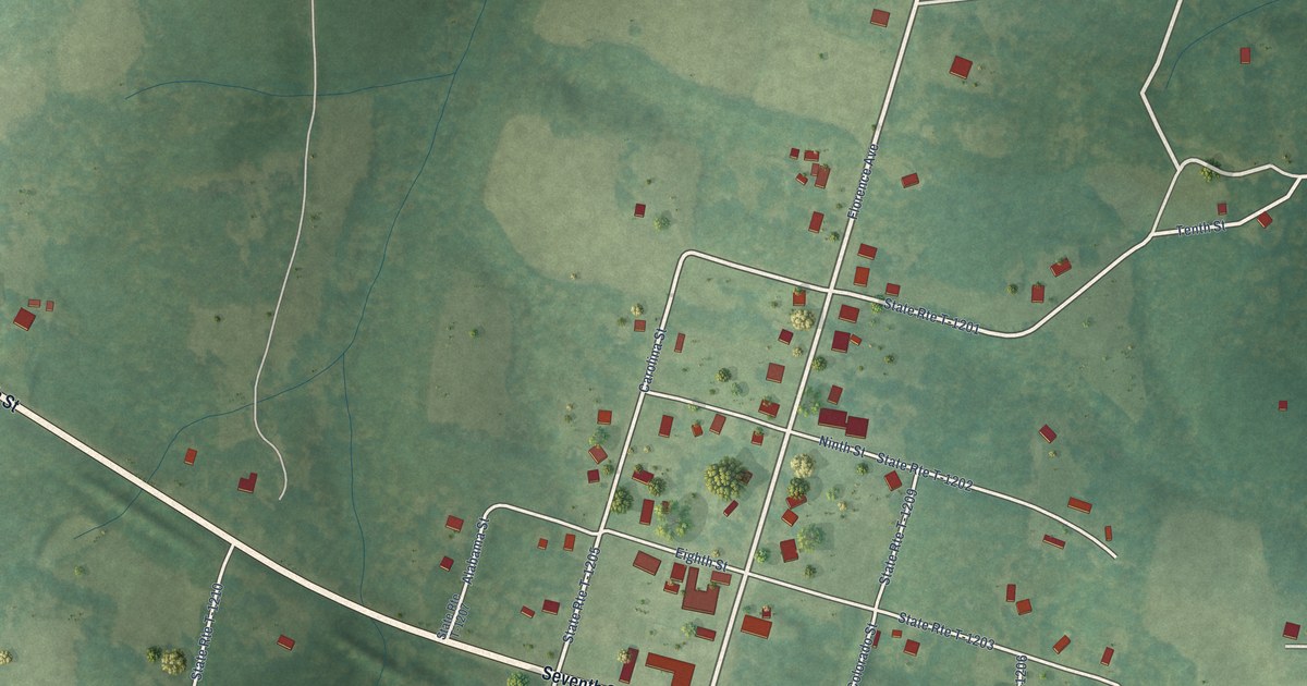Map of Virgilina, Virginia in 2026