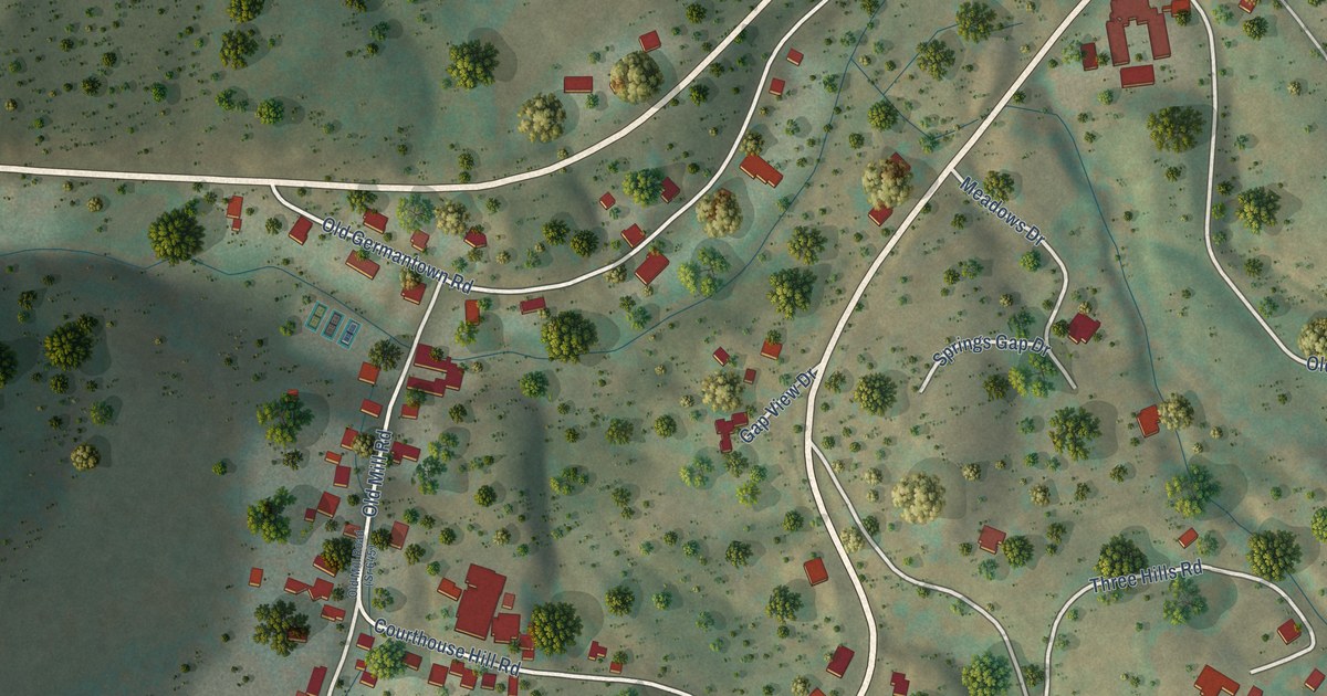 Map of Warm Springs, Virginia in 2026