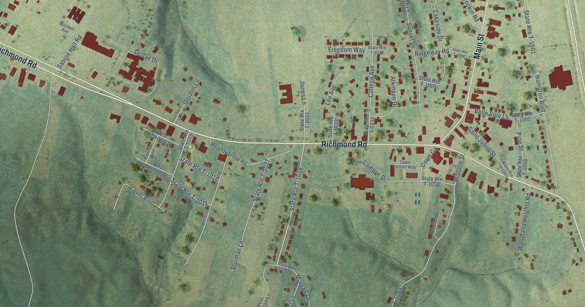 Map of Warsaw, Virginia in 2026