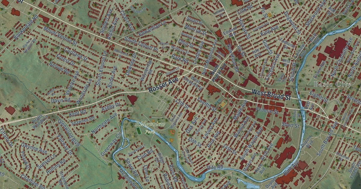 Map of Waynesboro, Virginia in 2026