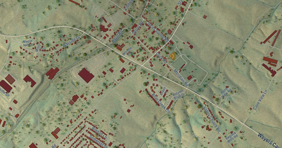Map of Weyers Cave, Virginia in 2026