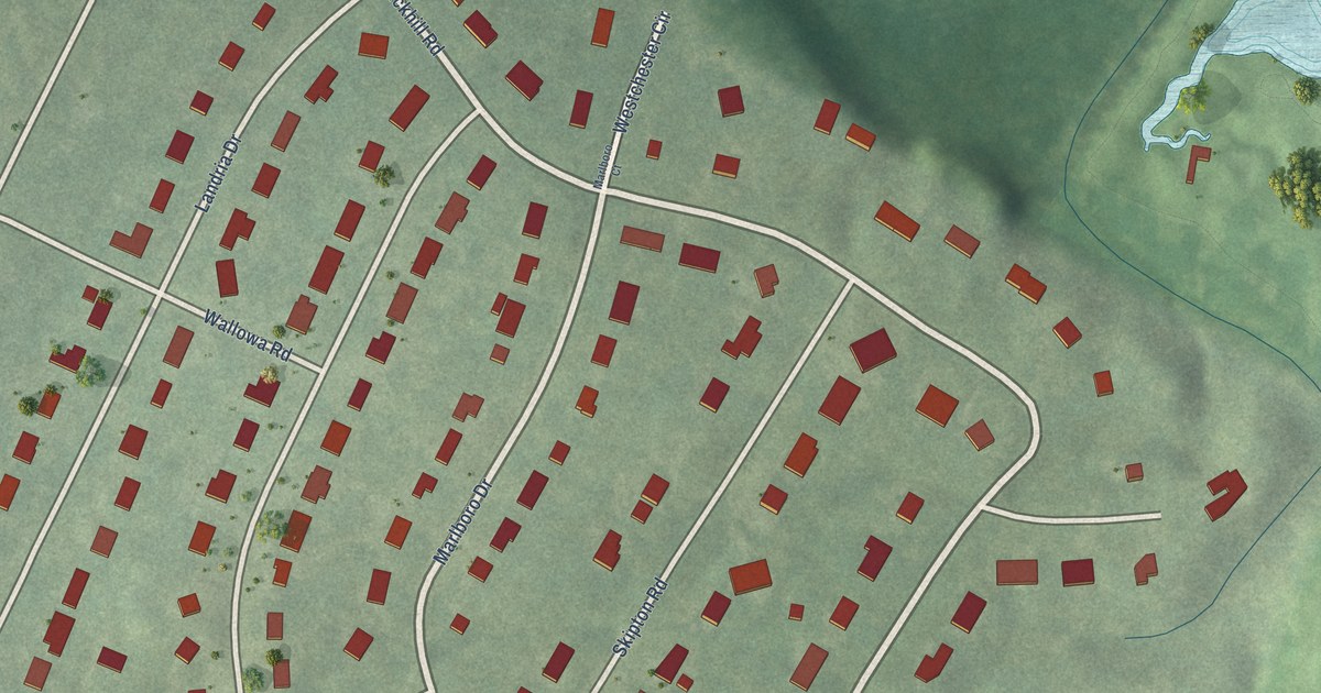 Detailed Map of Willow Oaks, Virginia