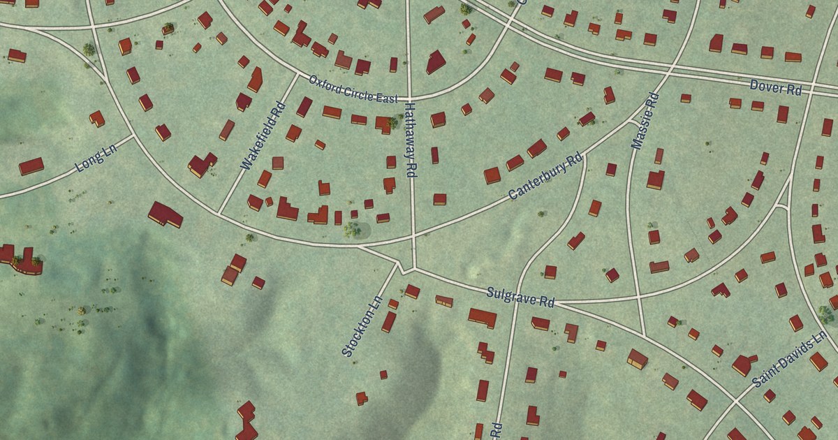 Detailed Map of Windsor Farms, Virginia