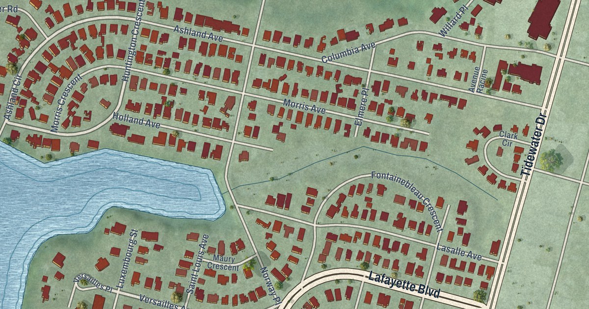 Detailed Map of Winona, Virginia