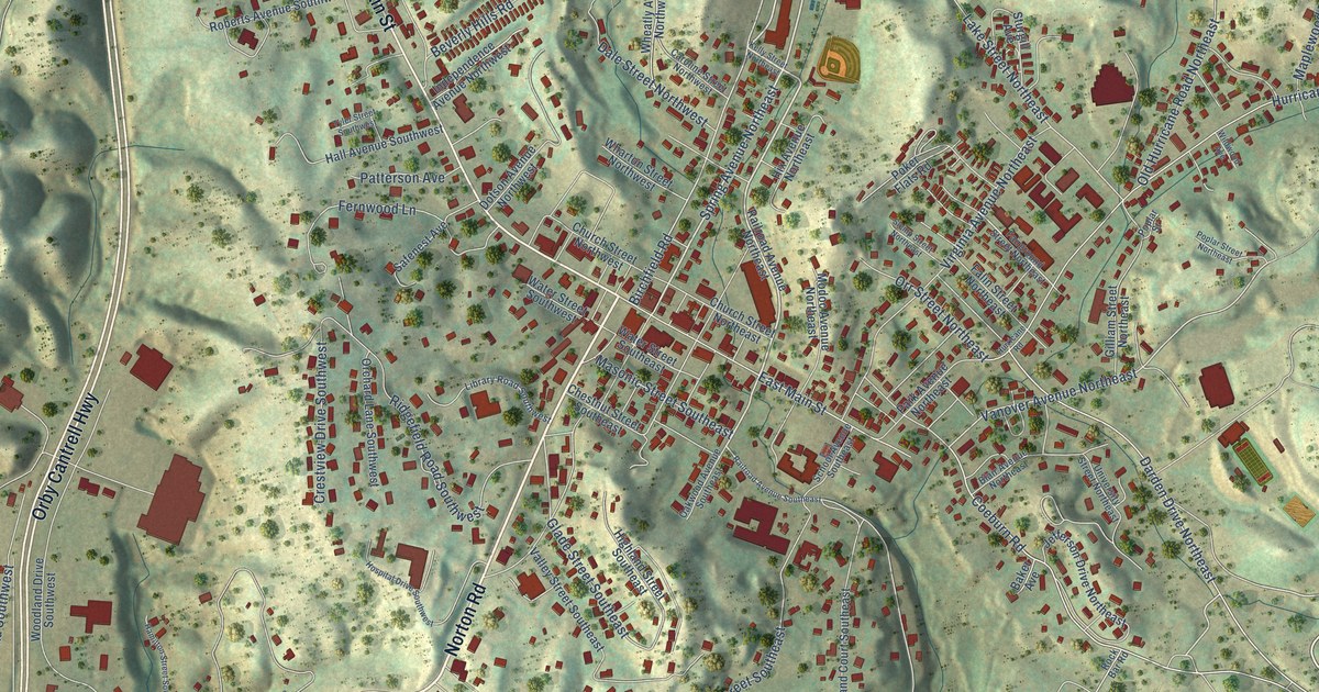 Map of Wise, Virginia in 2026