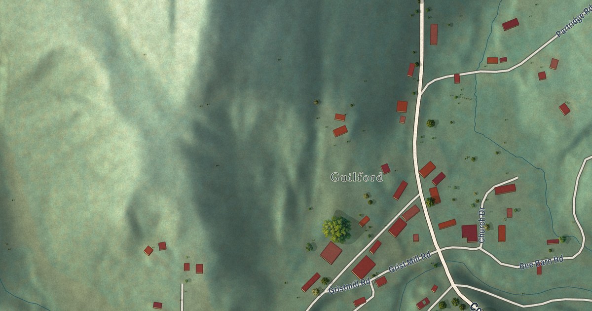 Map of Algiers, Vermont