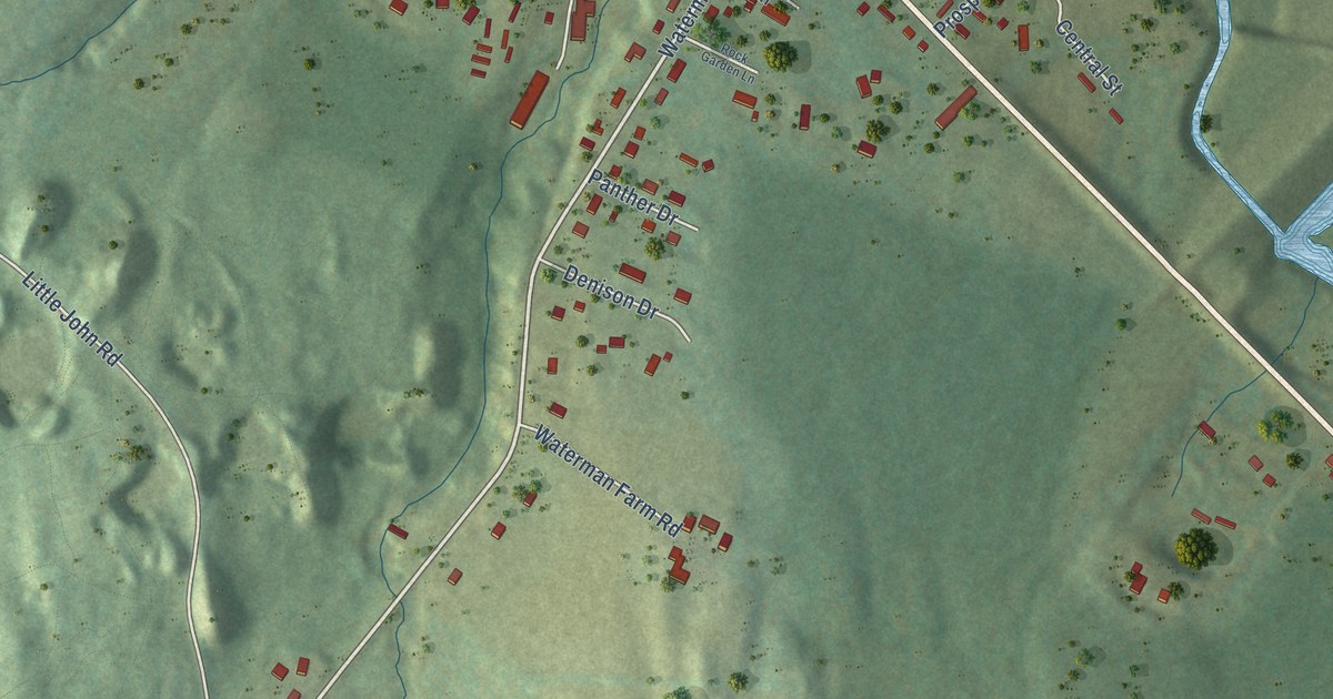 Detailed Map of East Barre, Vermont