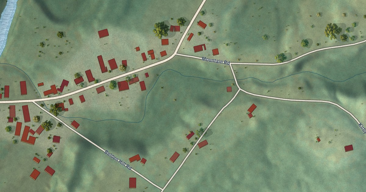 Map of East Burke, Vermont in 2026