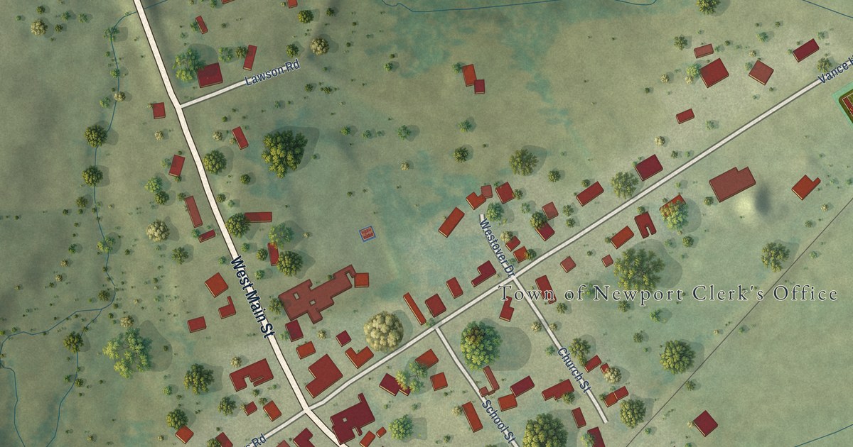 Map of Newport Center, Vermont in 2026
