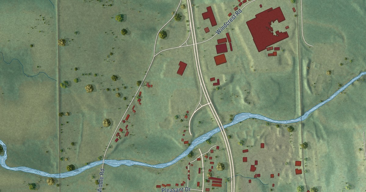 Detailed Map of North Clarendon, Vermont