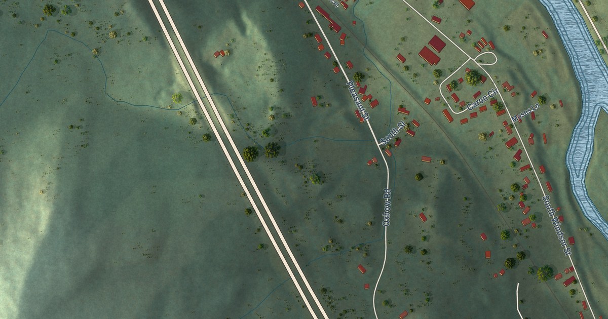 Detailed Map of South Royalton, Vermont