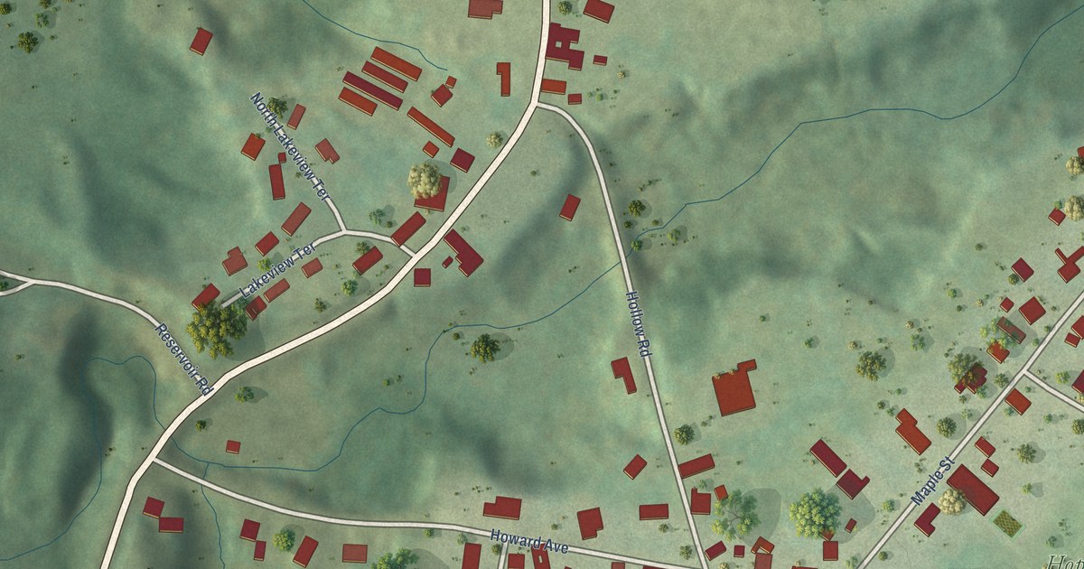 Detailed Map of Waterbury Center, Vermont