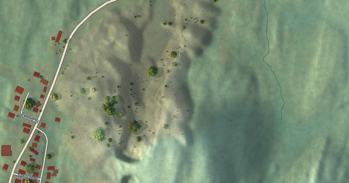 Detailed Map of West Pawlet, Vermont