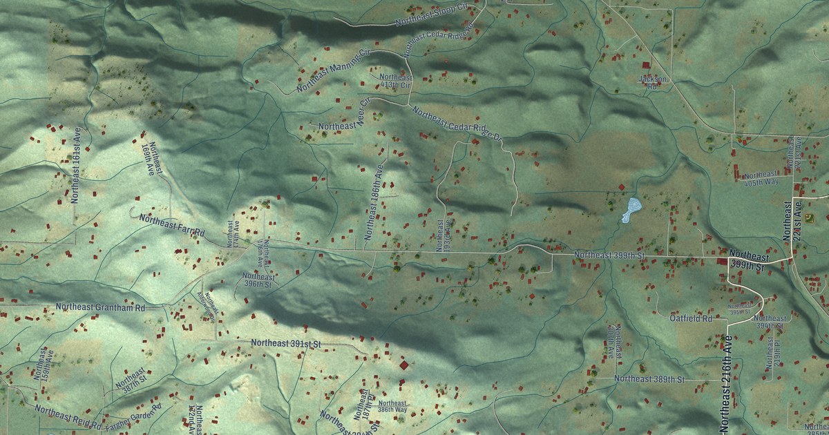 Map of Amboy, Washington in 2026