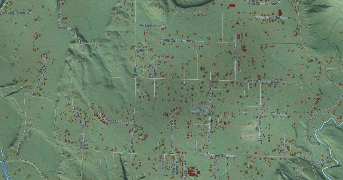 Map of Arlington Heights, Washington in 2026