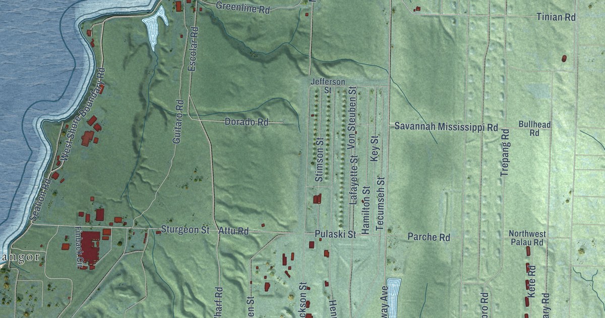 Map of Bangor Base, Washington in 2026