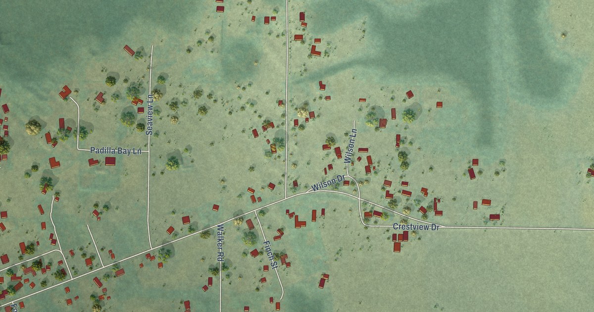 Map of Bay View, Washington in 2026