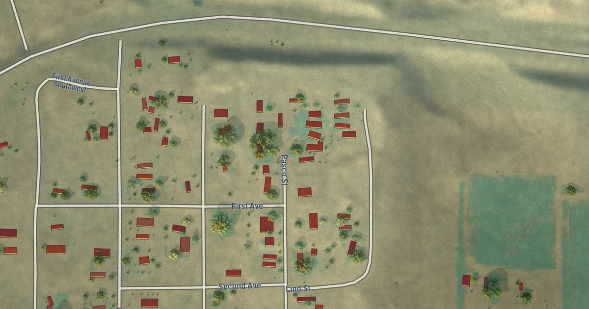 Map of Beverly, Washington in 2026