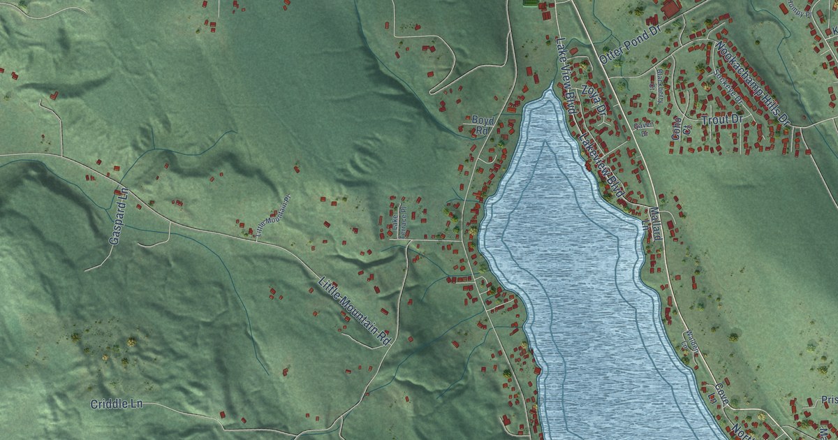 Map of Big Lake, Washington in 2026