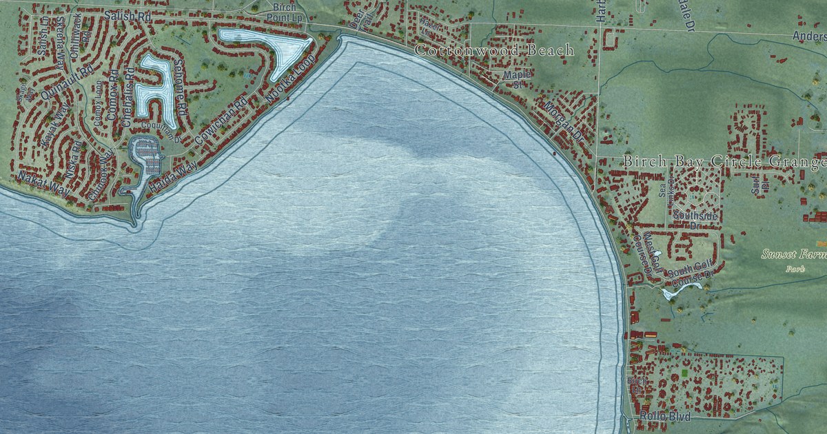 Map of Birch Bay, Washington in 2026