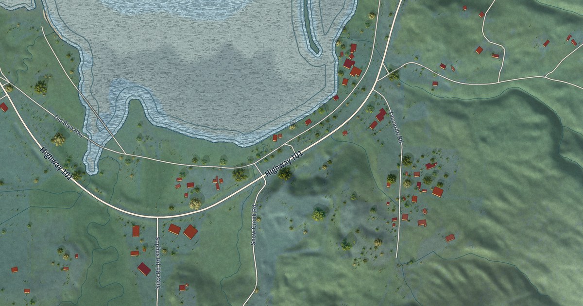 Map of Blyn, Washington in 2026